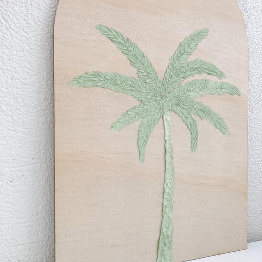 Single Palm Tree Arch Plaque