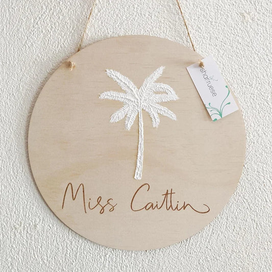 Personalised Palm Tree Plaque