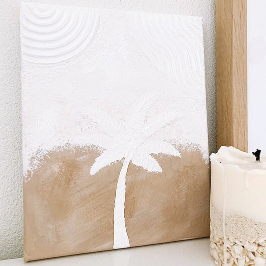 Palm Tree Multi Textured Canvas