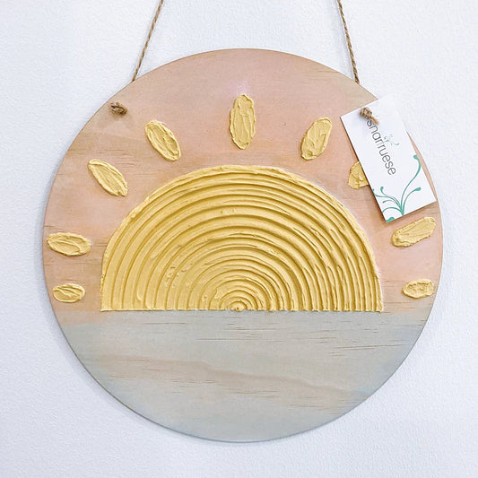 Textured Sun Plaque